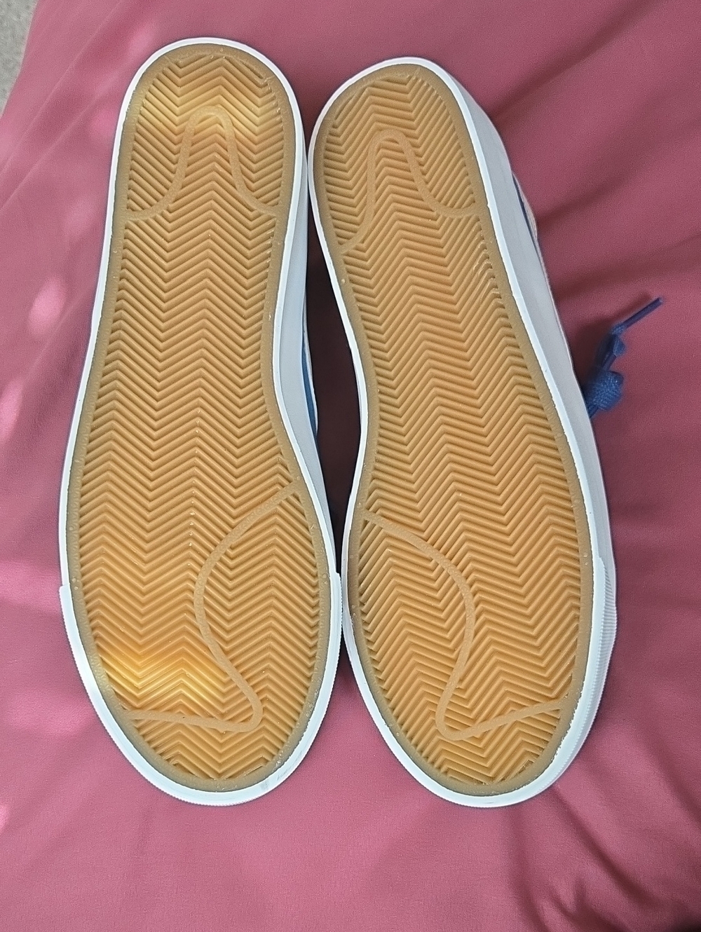 Nike Blue Low-Top Sneakers with White Swoosh - Skater - Picture 7 of 7